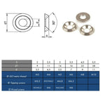 Solid Finishing Cup Washers M3–M8 — A2 Stainless Screw Cup