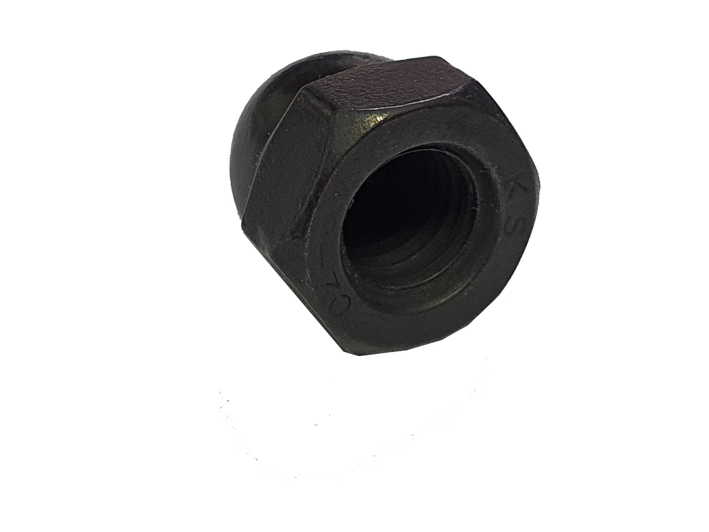 Black Dome Cap Nuts M3–M10 — A2 Stainless Steel DIN 1587