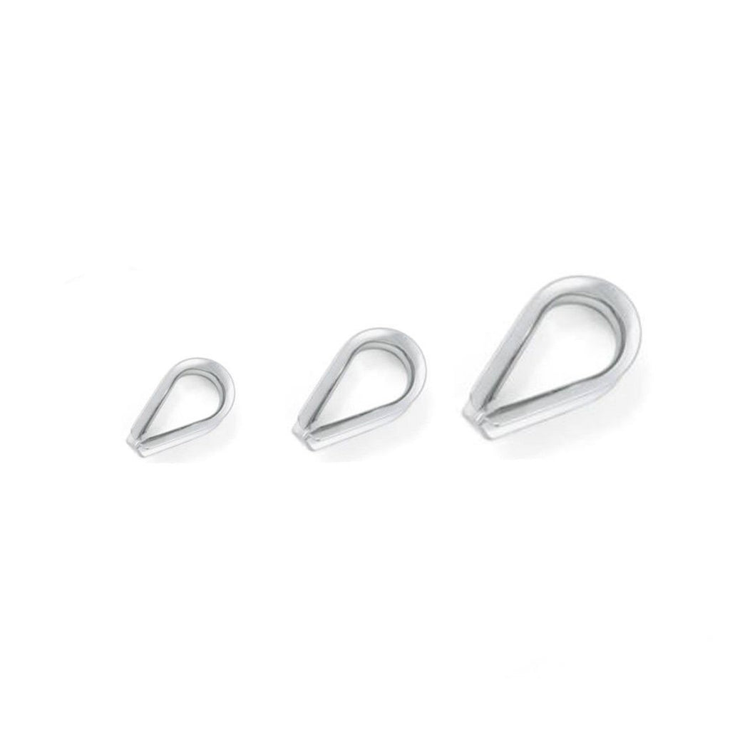Wire Rope Clamps & Thimbles Set — A4 316 Marine Stainless