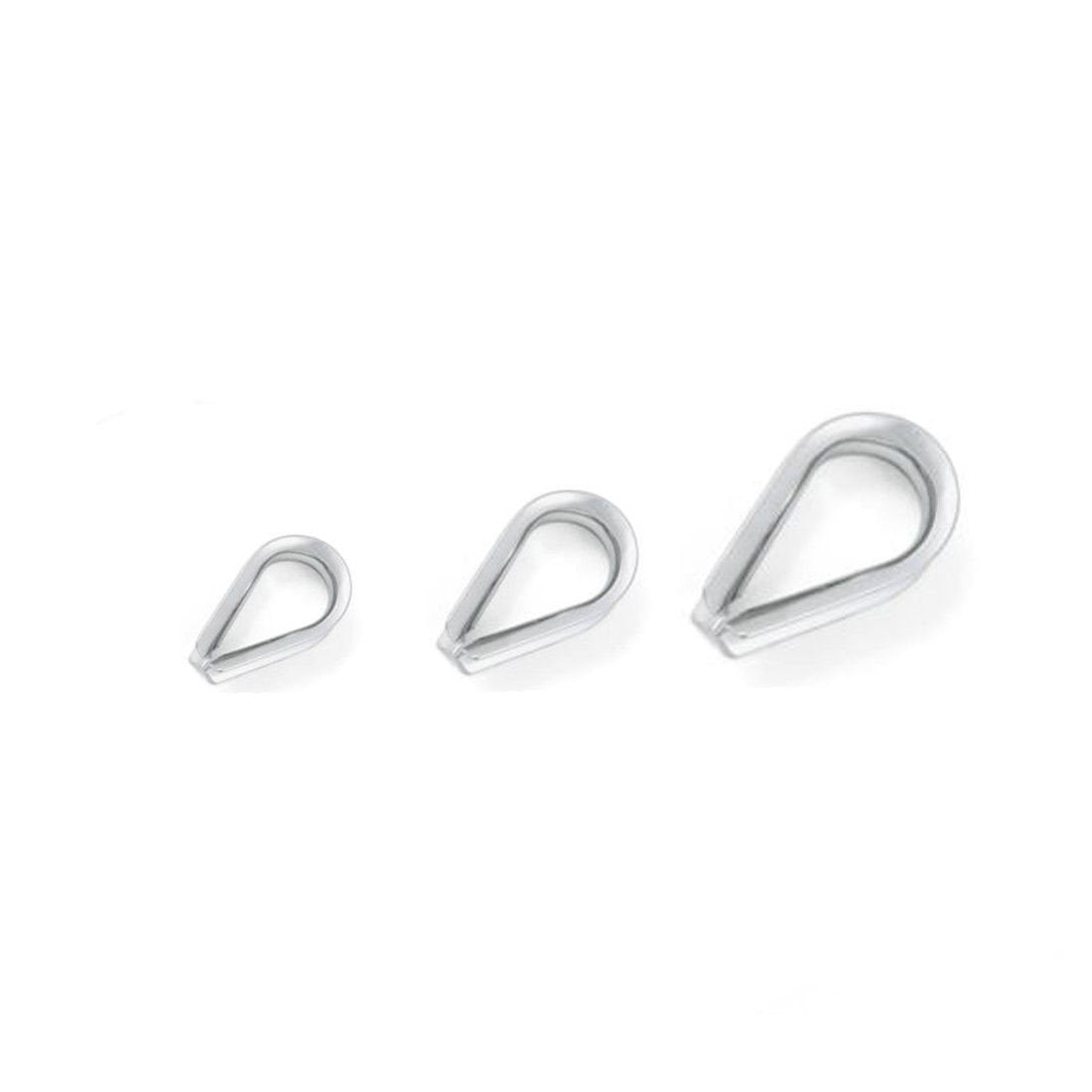 Wire Rope Clamps & Thimbles Set — A4 316 Marine Stainless