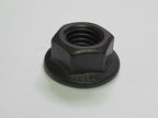 Black Serrated Flange Nuts M3–M10 — A2 Stainless DIN 6923
