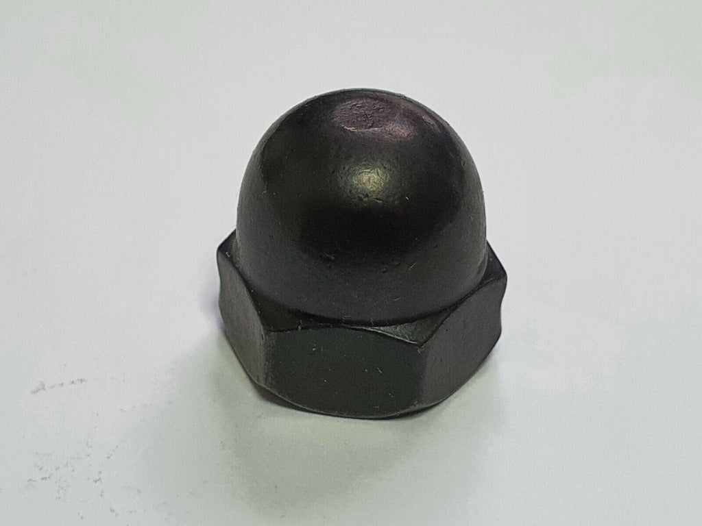 Black Dome Cap Nuts M3–M10 — A2 Stainless Steel DIN 1587