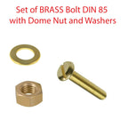 Brass Slotted Cheese Head Screw Sets M3–M6 — Solid Brass