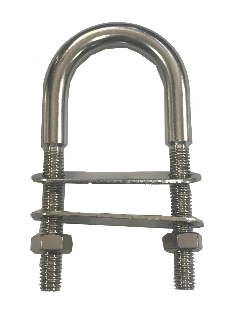 U-Bolts with Plate & Nuts M4–M8 — A4 Marine 316 Stainless