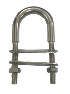 U-Bolts with Plate & Nuts M4–M8 — A4 Marine 316 Stainless
