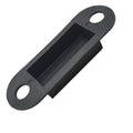 Dust Box Latch Keep — Black Plastic, 75mm