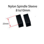 8–10mm Spindle Sleeve Shims — Plastic Conversion Pack