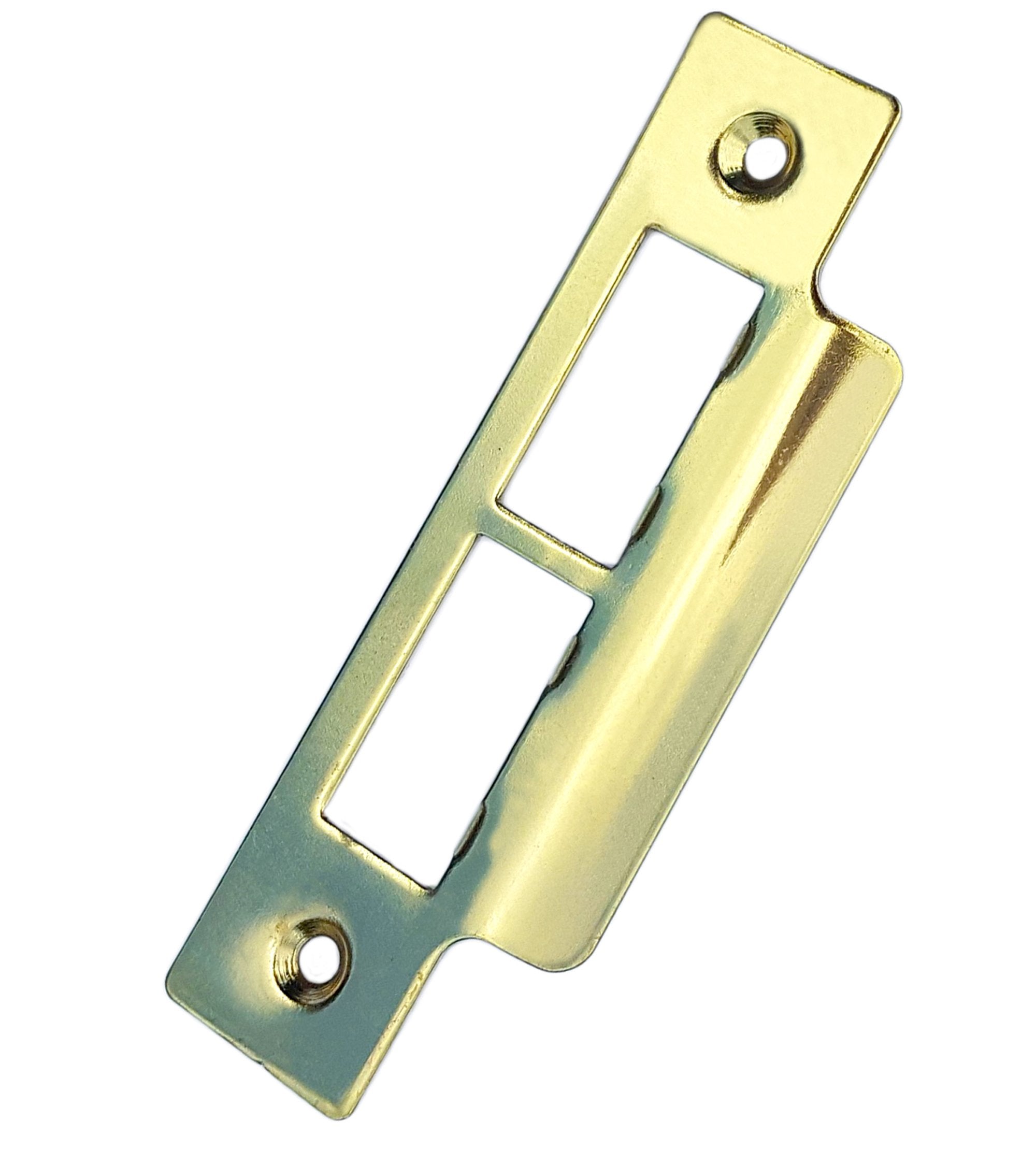 Brass Strike Plate — Double Long, 114mm