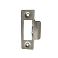 Polished Chrome Strike Plate — Square Corners, 75mm
