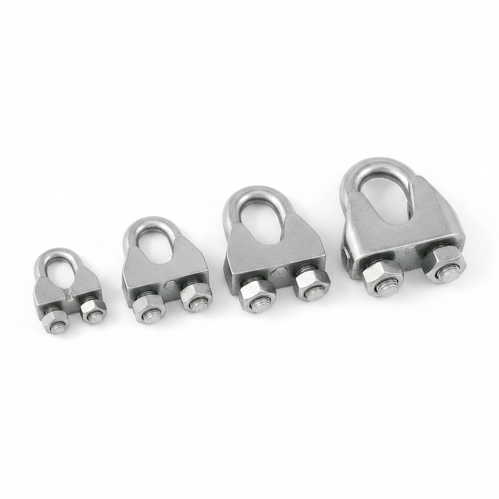 Wire Rope Clamps — 4 Sizes