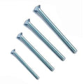 Bright zinc M3.5 electrical screws — 35mm to 75mm lengths