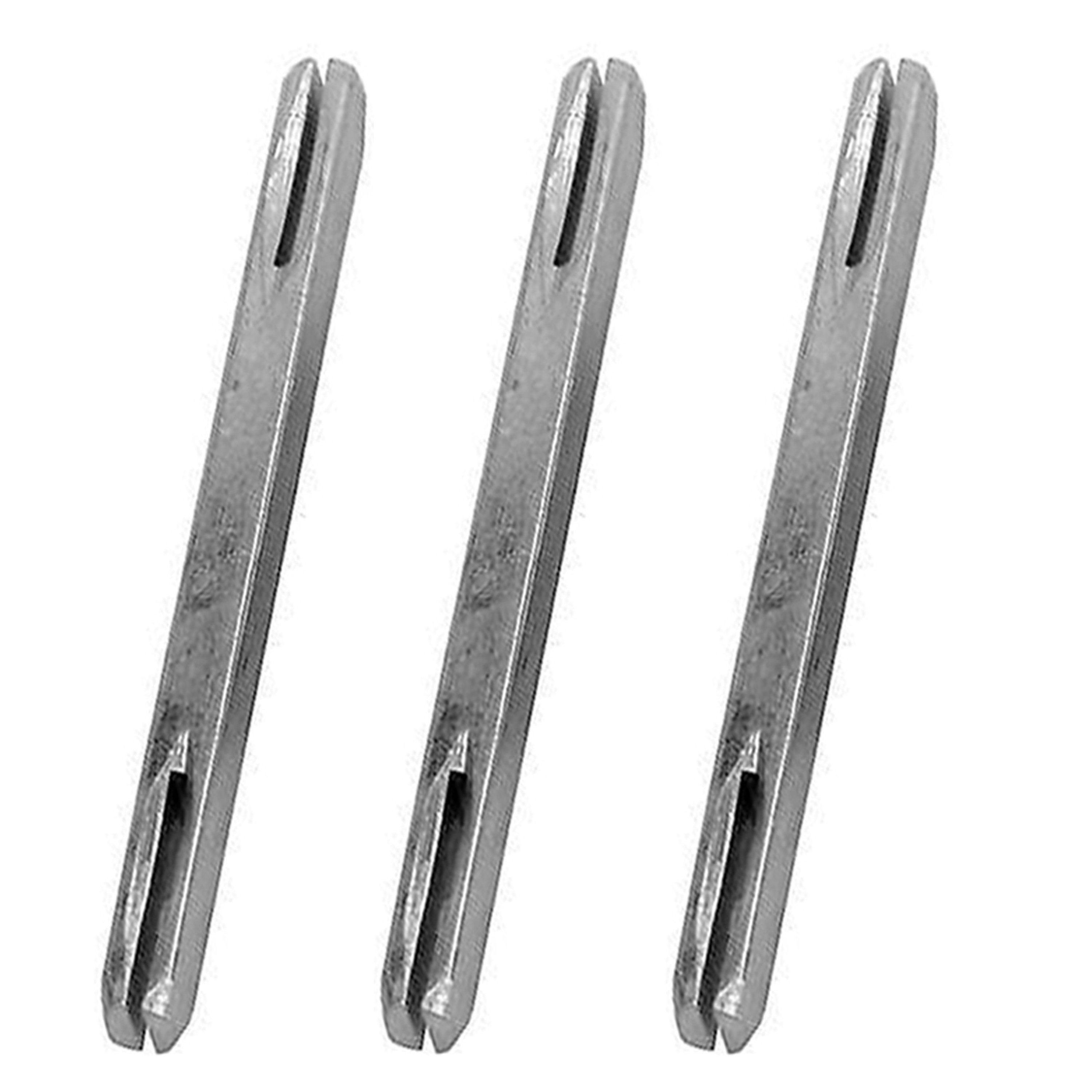 8mm x 110mm Length Spindle Bar Plain OR Split for Door Handles Steel Zinc Finish