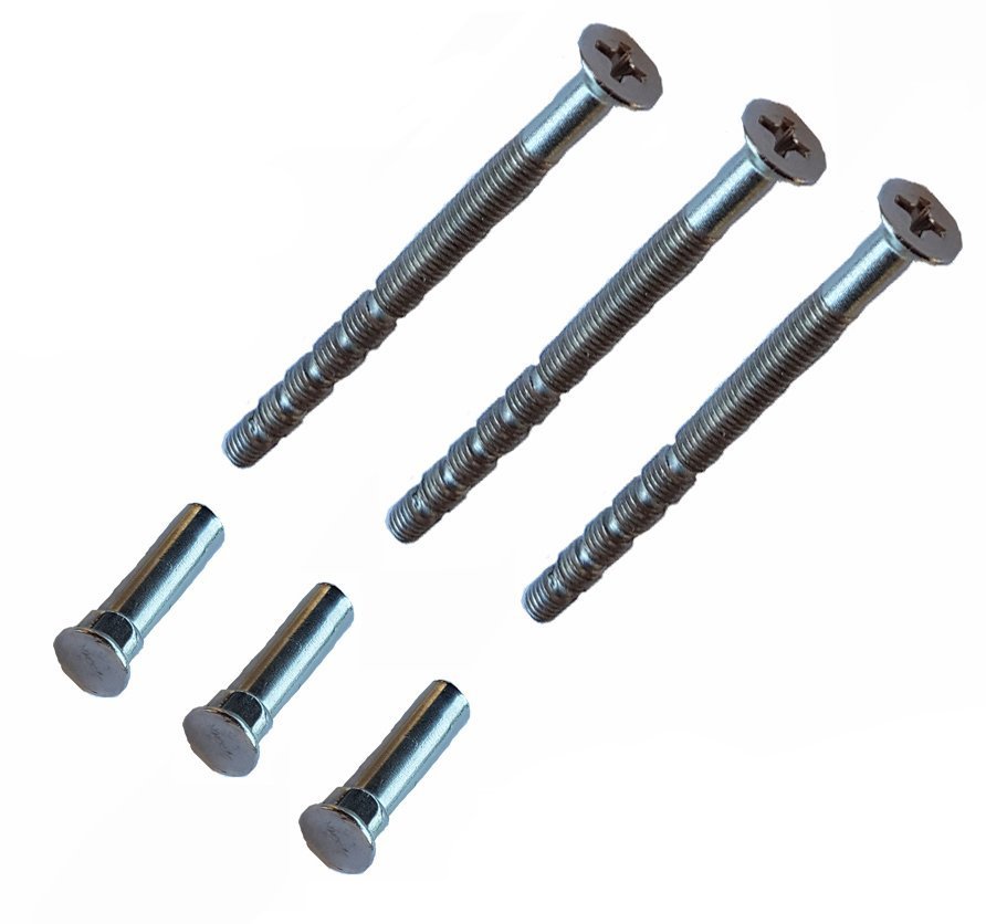 M4 Secure Connecting Screws with Coach Carriage Sleeve for external UPVC door 