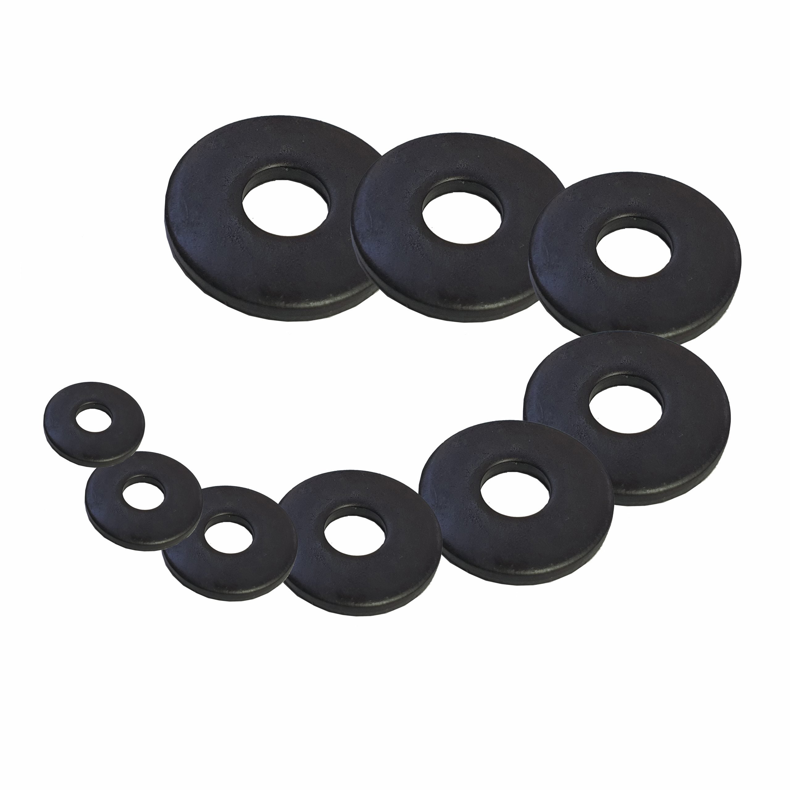 QTY 20 M10 x 30 x 2.5mm thick LARGE NYLON PENNY REPAIR WASHERS FREE P&P TO UK